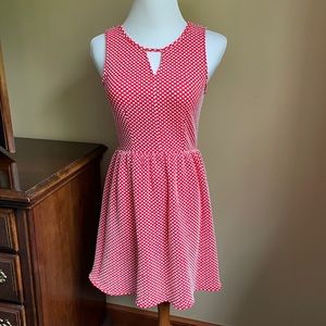 Like new red & white polka dot, retro look dress